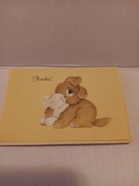6 Vintage Hallmark Ambassador Thank You Greeting Note Cards Blank Inside Unused